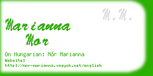 marianna mor business card