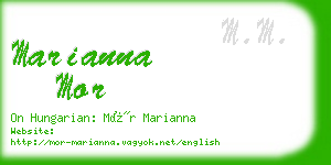 marianna mor business card